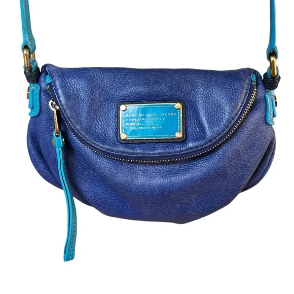 MARC by MARC JACOBS Blue/Teal Mini Natasha Crossbody Bag